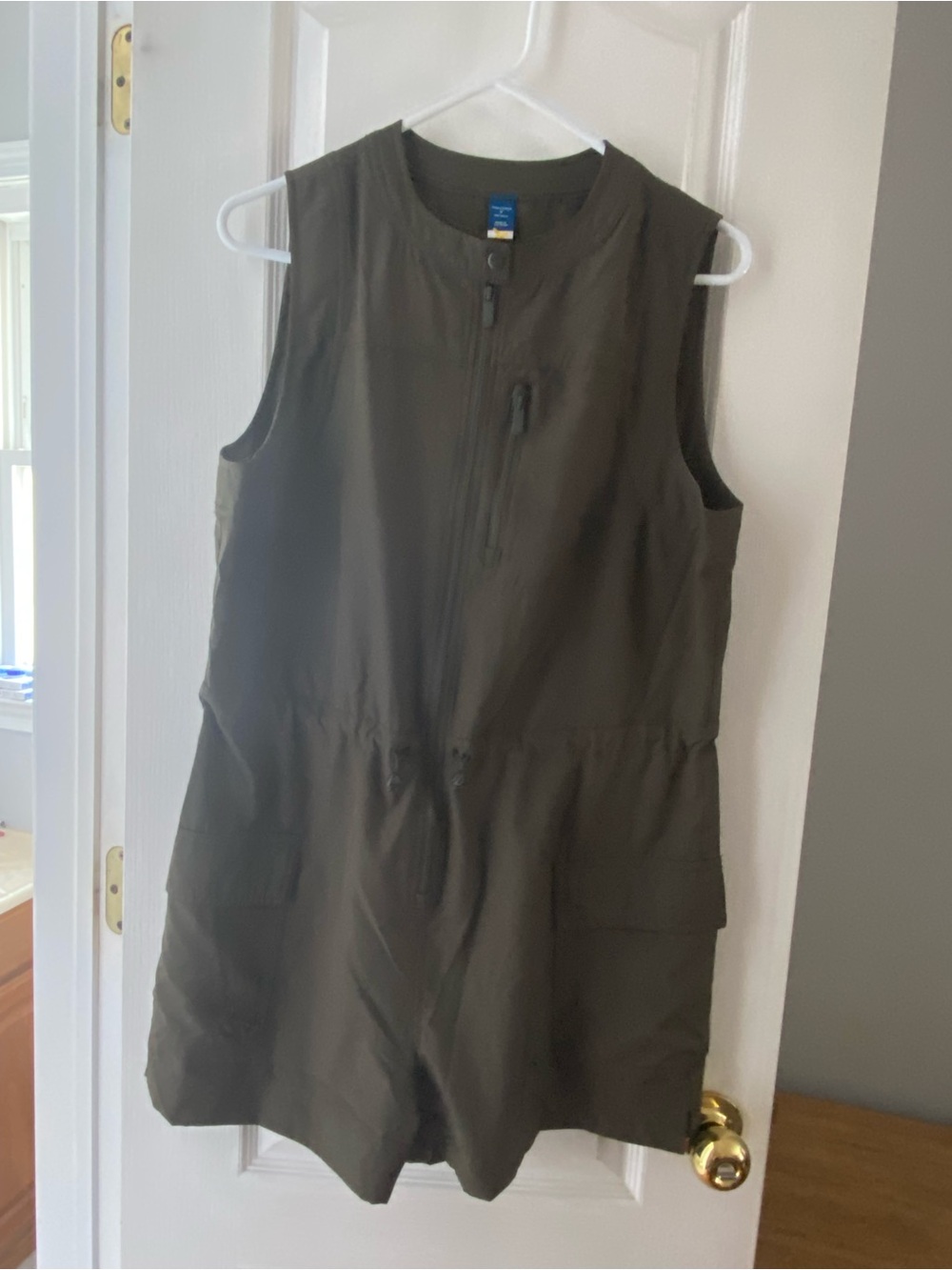 Old Navy Olive Green Sleeveless Utility Romper
